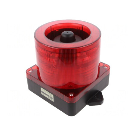 Semnalizator Luminos și Acustic LED Roșu 10-30V IP66 | Electronic-mag.ro | Componente Electronice