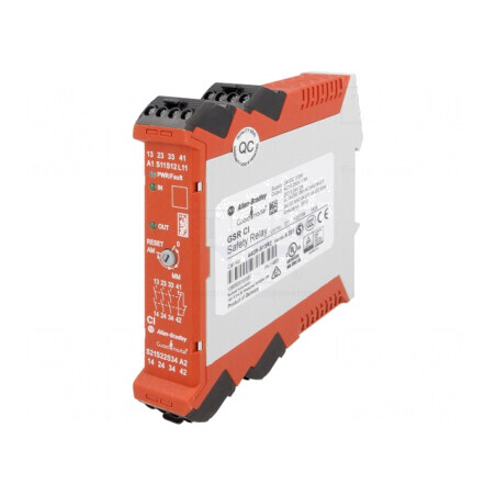 Releu de Siguranță GSR 24VAC/DC 2 Intrări 3 Ieșiri | Electronic-mag.ro | Componente Electronice
