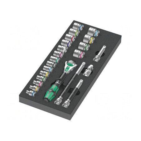 Set Chei Tubulare 6 Puncte 3/8 Inch 23 Bucăți | Electronic-mag.ro | Componente Electronice