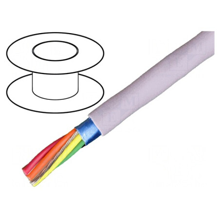 Cablu EcoCable Mini neecranat 4x22AWG 30,5m 300V | Electronic-mag.ro | Componente Electronice