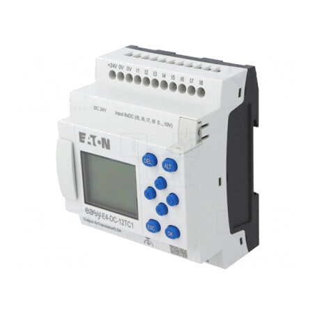 Releu Programabil EASY-E4-DC-12TC1 - 8 Intrări Digitale, 4 Intrări Analogice | Electronic-mag.ro | Componente Electronice