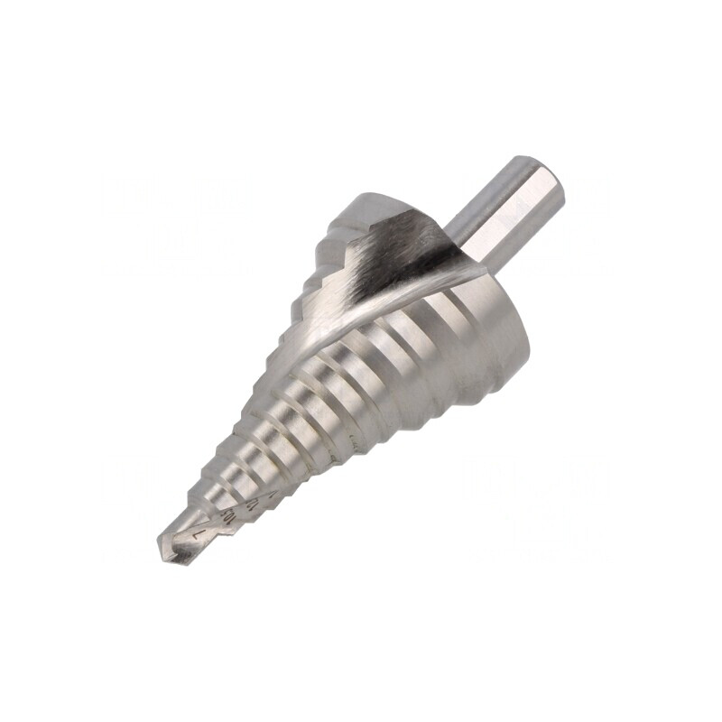 Burghiu trepte 6-40.5mm tablă subțire/plastic 10mm 13 pași | Electronic-mag.ro | Componente Electronice