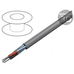 Cablu EcoCable Mini 3x22AWG Gri Închis | Electronic-mag.ro | Componente Electronice