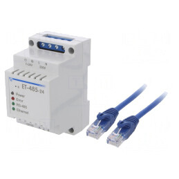 Convertor RS485 la Ethernet 24VDC 10/100Mbps | Electronic-mag.ro | Componente Electronice