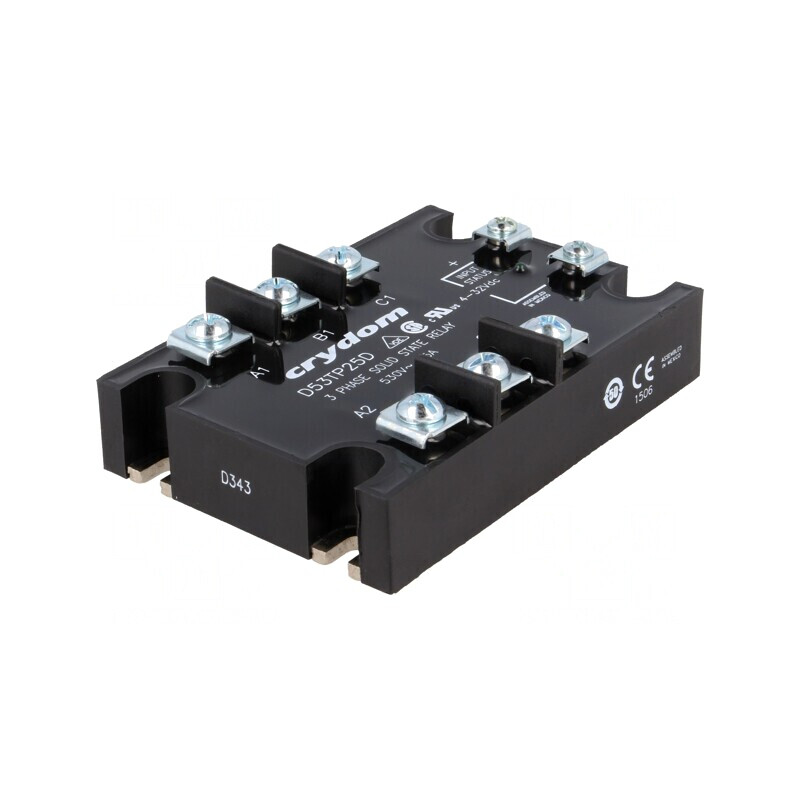Releu Semiconductor 25A 3-Fazat 48-530VAC | Electronic-mag.ro | Componente Electronice