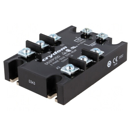 Releu Semiconductor 25A 3-Fazat 48-530VAC | Electronic-mag.ro | Componente Electronice