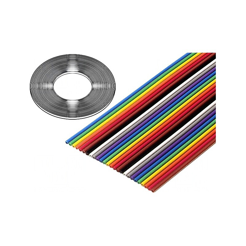 Cablu Bandă 1,27mm Cu 50x28AWG PVC 100FT | Electronic-mag.ro | Componente Electronice Cablu Bandă 1,27mm Cu 50x28AWG PVC 100FT | Electronic-mag.ro | Componente Electronice