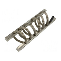 Wire rope vibration damper | stainless steel | 60mm | six loops | AVC-6-7-82