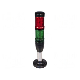 Coloană Semnalizare LED Roșu/Verde 24VDC | Electronic-mag.ro | Componente Electronice