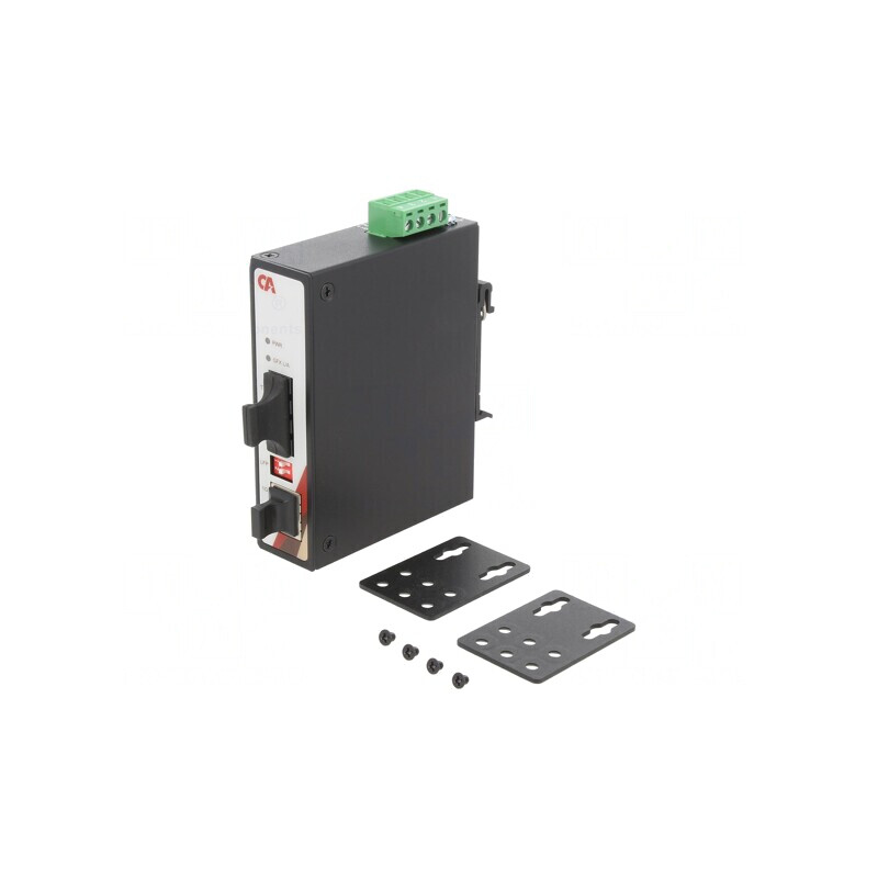 Convertor Media Gigabit Ethernet Fibră Optică Monomod 12-48VDC | Electronic-mag.ro | Componente Electronice