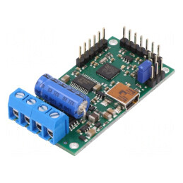 Controler motor DC | 21,77kHz | analogică,RC,TTL,USB | 12A | Ch: 1 | SIMPLE HIGH-POWER MOTOR CONTROLLER 24V12