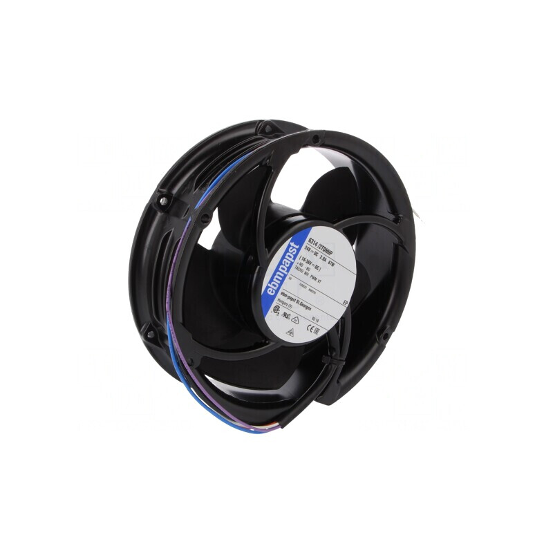Ventilator axial 24VDC 172mm 702m3/h 69dBA | Electronic-mag.ro | Componente Electronice