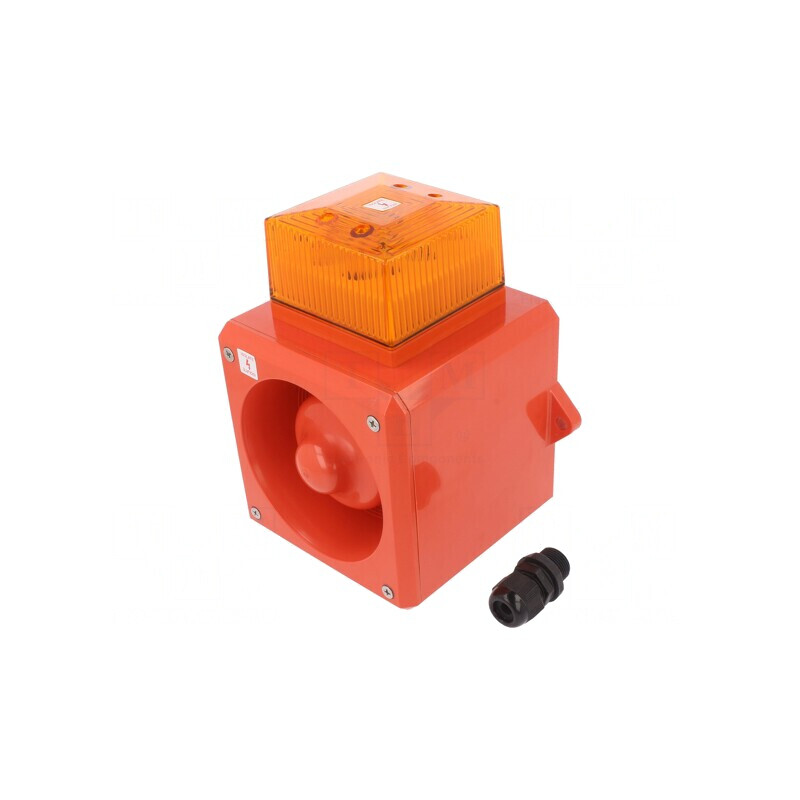 Semnalizator Luminos și Acustic 230VAC Sirenă cu Lumină Flash | Electronic-mag.ro | Componente Electronice