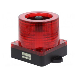 Semnalizator Luminos și Acustic LED Roșu 10-30VDC IP66 | Electronic-mag.ro | Componente Electronice
