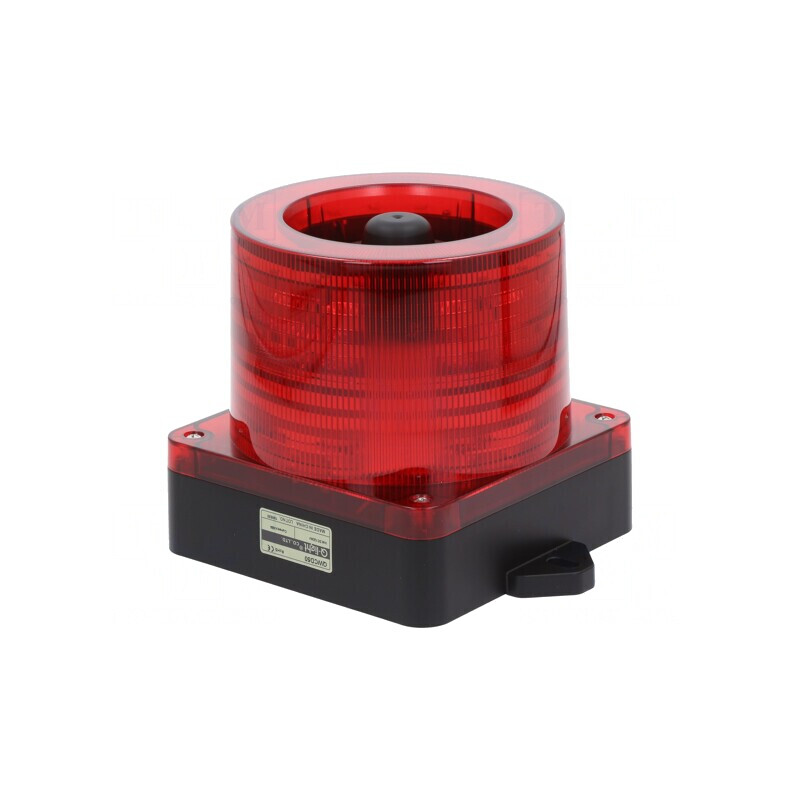 Semnalizator Luminos și Acustic LED Roșu 10-30VDC IP66 | Electronic-mag.ro | Componente Electronice