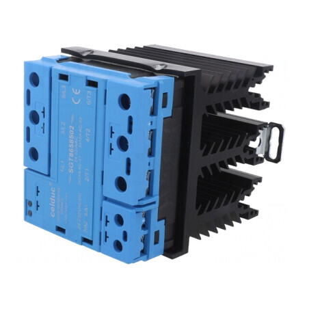 Releu Semiconductor 24A 3-Fazat 24-520VAC | Electronic-mag.ro | Componente Electronice