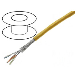 Cablu Ethernet Industrial S/FTP Cat6a 4x2x26AWG PVC | Electronic-mag.ro | Componente Electronice
