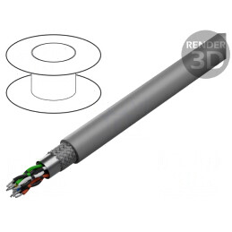 Cablu Electric PVC Gri 5x2x26AWG 30,5m 300V | Electronic-mag.ro | Componente Electronice