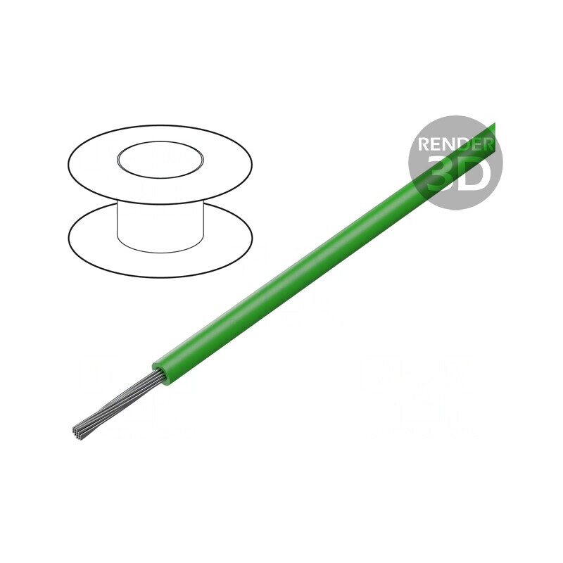 Cablu electric litat verde 18AWG PVC 305m 600V | Electronic-mag.ro | Componente Electronice Cablu electric litat verde 18AWG PVC 305m 600V | Electronic-mag.ro | Componente Electronice