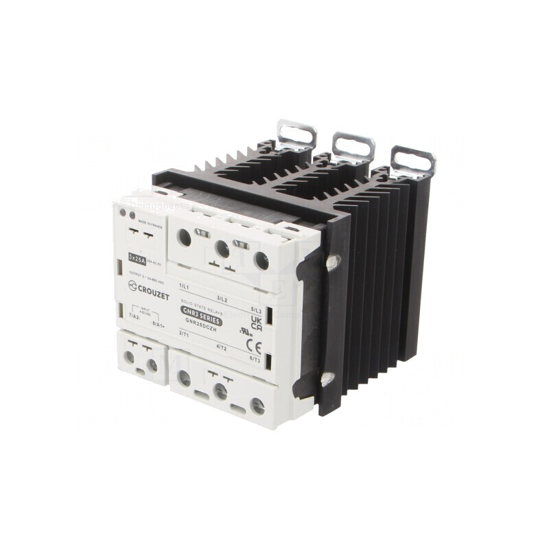 Releu semiconductor 3-fazat 25A 24-660VAC 4-32VDC | Electronic-mag.ro | Componente Electronice