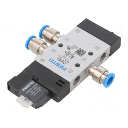 Ventil Electromagnetic 3-8bar 5/2 Monostabil Aluminiu IP65 | Electronic-mag.ro | Componente Electronice