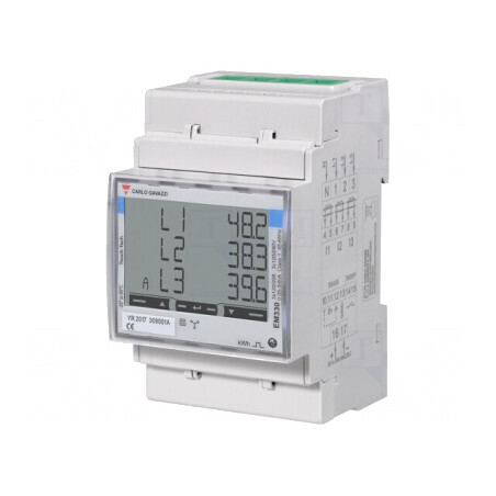 Contor Digital 3-Fazat LCD pentru Șină DIN | Electronic-mag.ro | Componente Electronice