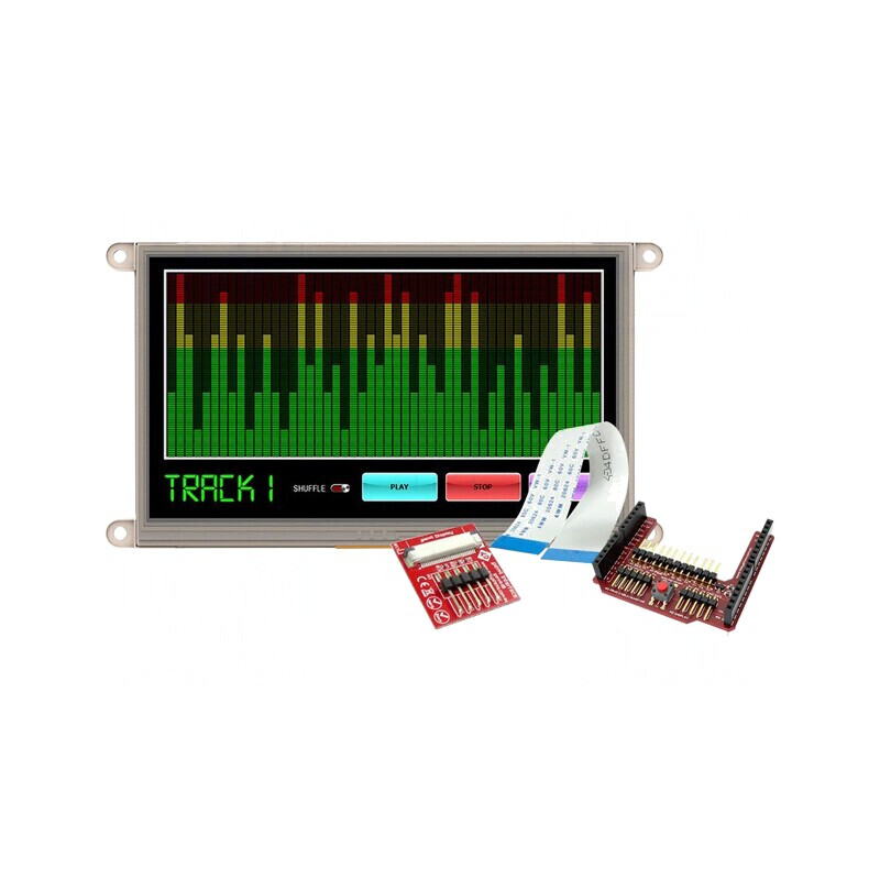 Afișaj TFT 7 inch 800x480 455cd/m2 | Electronic-mag.ro | Componente Electronice