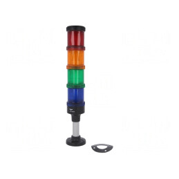 Coloană de Semnalizare LED 24V IP66 ECO60-Q05 | Electronic-mag.ro | Componente Electronice