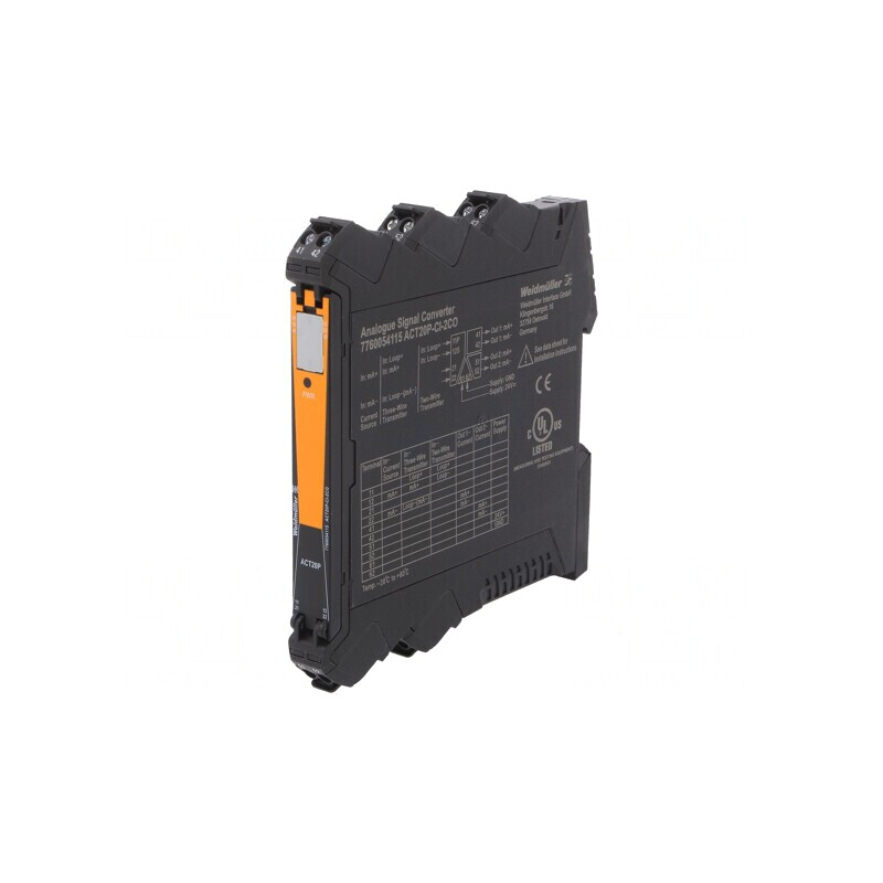 Adaptor de Semnale Analogice pentru Șină DIN 0-20mA 4-20mA ACT20P-CI-2CO | Electronic-mag.ro | Componente Electronice