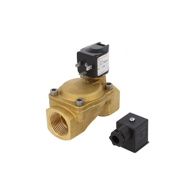 Ventil electromagnetic alamă 0,1-16 bar NBR IP65 | Electronic-mag.ro | Componente Electronice