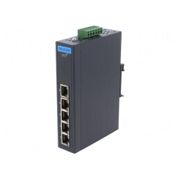 Switch Ethernet Neadministrabil 5 Porturi 12-48VDC | Electronic-mag.ro | Componente Electronice