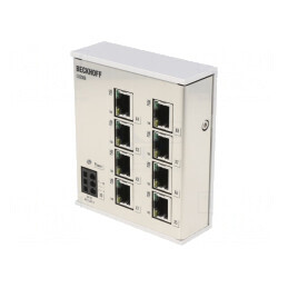 Switch Ethernet Neadministrabil 8 Porturi RJ45 24VDC | Electronic-mag.ro | Componente Electronice