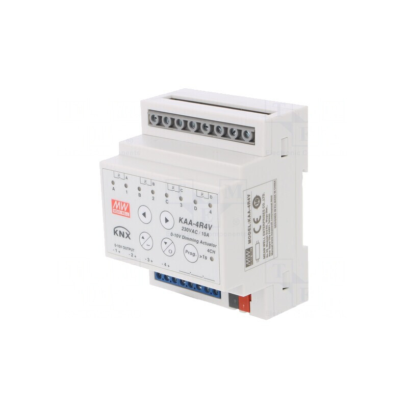 Controler LED pentru şină DIN 21-31V DC, 0-10V, SPST-NO | Electronic-mag.ro | Componente Electronice