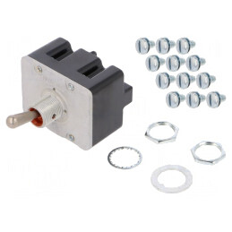 Comutator Basculant 4PDT ON-ON-ON 6A/230VAC 20A/28VDC | Electronic-mag.ro | Componente Electronice