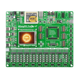 Kit Dezvoltare Microchip EasyPIC Fusion V7 pentru PIC DSPIC, PIC24, PIC32, VS1053