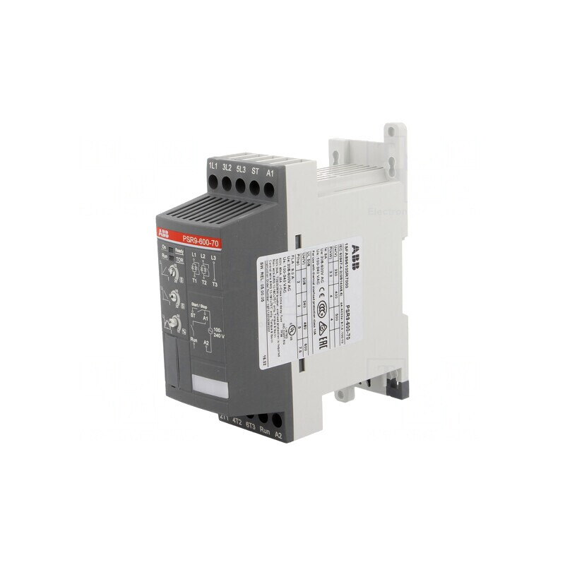 Softstarter 208-600VAC pentru șină DIN 4kW 9A PSR | Electronic-mag.ro | Componente Electronice