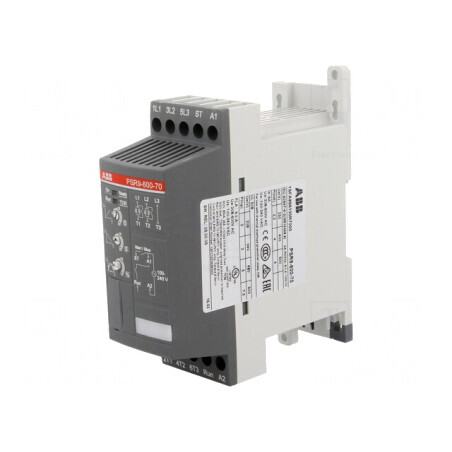 Softstarter 208-600VAC pentru șină DIN 4kW 9A PSR | Electronic-mag.ro | Componente Electronice