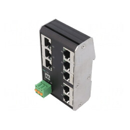 Switch Ethernet 8 Porturi RJ45 neadministrabil 9-36VDC | Electronic-mag.ro | Componente Electronice