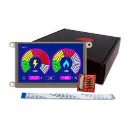 Afișaj TFT 7" 800x480 LED 376cd/m2 | Electronic-mag.ro | Componente Electronice