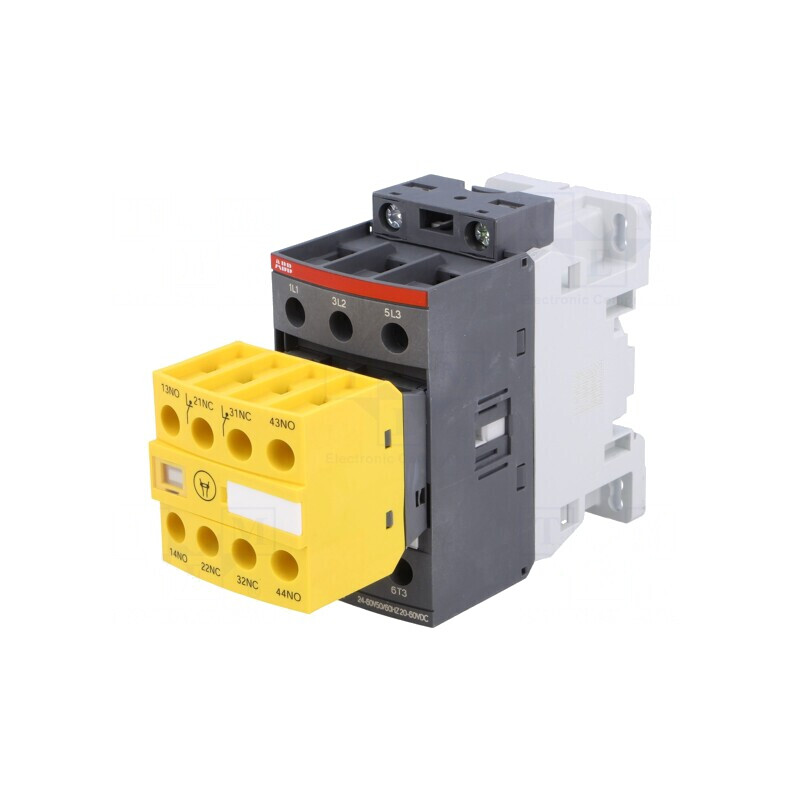 Contactor 3P 38A cu 2NC 2NO Auxiliare | Electronic-mag.ro | Componente Electronice