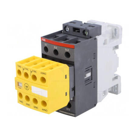 Contactor 3P 38A cu 2NC 2NO Auxiliare | Electronic-mag.ro | Componente Electronice