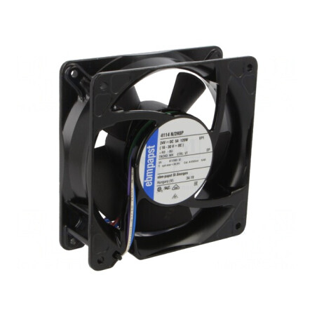 Ventilator axial 24V DC 119x119x38mm 570m3/h 78dBA cu rulment cu bilă | Electronic-mag.ro | Componente Electronice