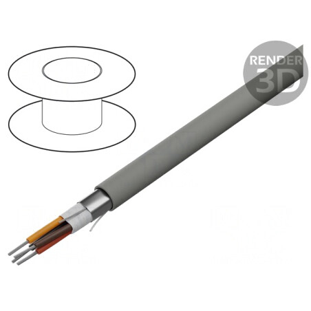 Cablu EcoCable Mini 4x26AWG MPPE Gri Închis | Electronic-mag.ro | Componente Electronice