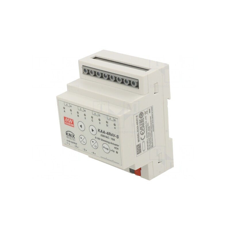 Controler LED pentru şină DIN 21-31V DC 0-10V SPST-NO | Electronic-mag.ro | Componente Electronice