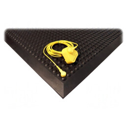 Suport podea ESD poliuretan negru 0,9m x 0,6m 14mm | Electronic-mag.ro | Componente Electronice