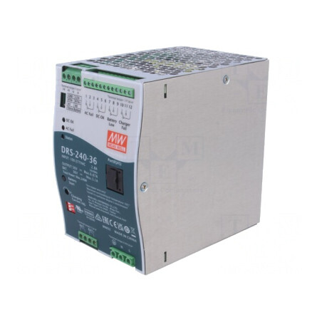 Alimentator cu Buffer pentru Șină DIN 240W 36V 6,6A DRS-240-36 | Electronic-mag.ro | Componente Electronice