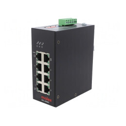 Switch Ethernet neadministrabil 8 porturi RJ45 9-57VDC | Electronic-mag.ro | Componente Electronice