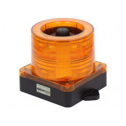 Semnalizator LED Ambră 10-30VDC Luminos Acustic IP66 | Electronic-mag.ro | Componente Electronice