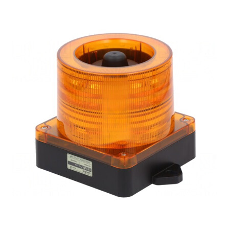 Semnalizator LED Ambră 10-30VDC Luminos Acustic IP66 | Electronic-mag.ro | Componente Electronice