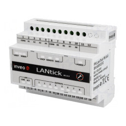 Modul Ieşiri Digitale 1 Port 10-24VDC pentru Şină DIN LAN LANTICK PE-8-0 | Electronic-mag.ro | Componente Electronice